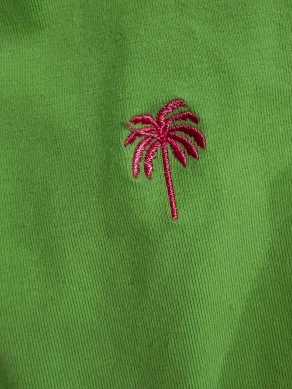 Lilly Pulitzer Lime Green Polo with Palm Embroidery - Picture 4 of 6